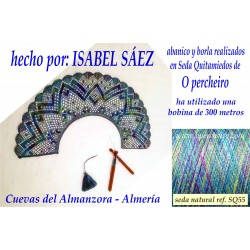 Abanico en seda de Isabel Sáez