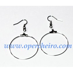 Aros y Ganchos plateados...