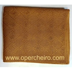   Tela para chal marrón...