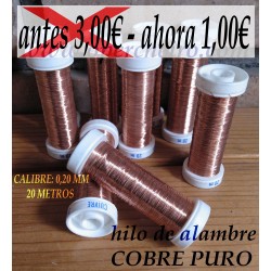 Hilo metálico cobre puro
