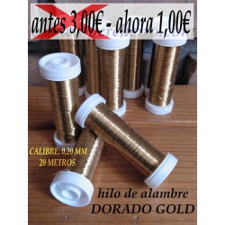 Hilo metálico dorado gold